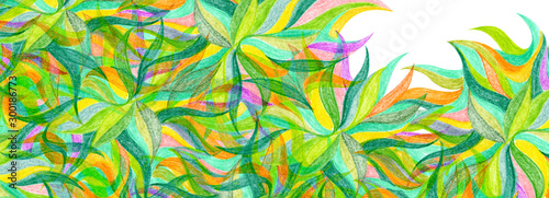 Abstract color pencil art draw background.