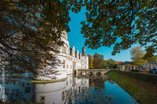 Neuhaus Castle, former residence of bishop princes, is quite a famous Renaissance castle near Paderborn. North Rhine-Westphalia, Germany, Europe photo