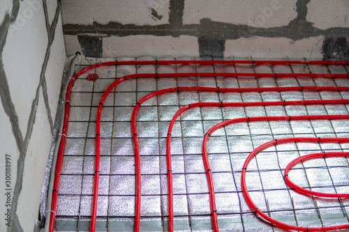 heating water pipes installation