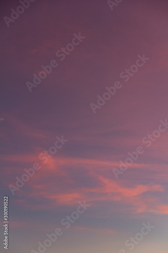 Purple sky with pink clouds