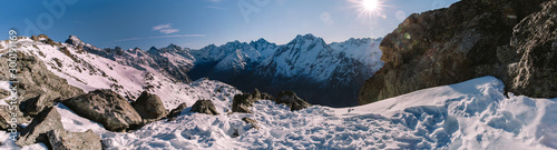 Landscape in Les deux Alpes, French Alps