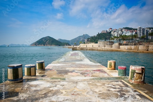 a pier near repulse bay beach in Hong Kong
