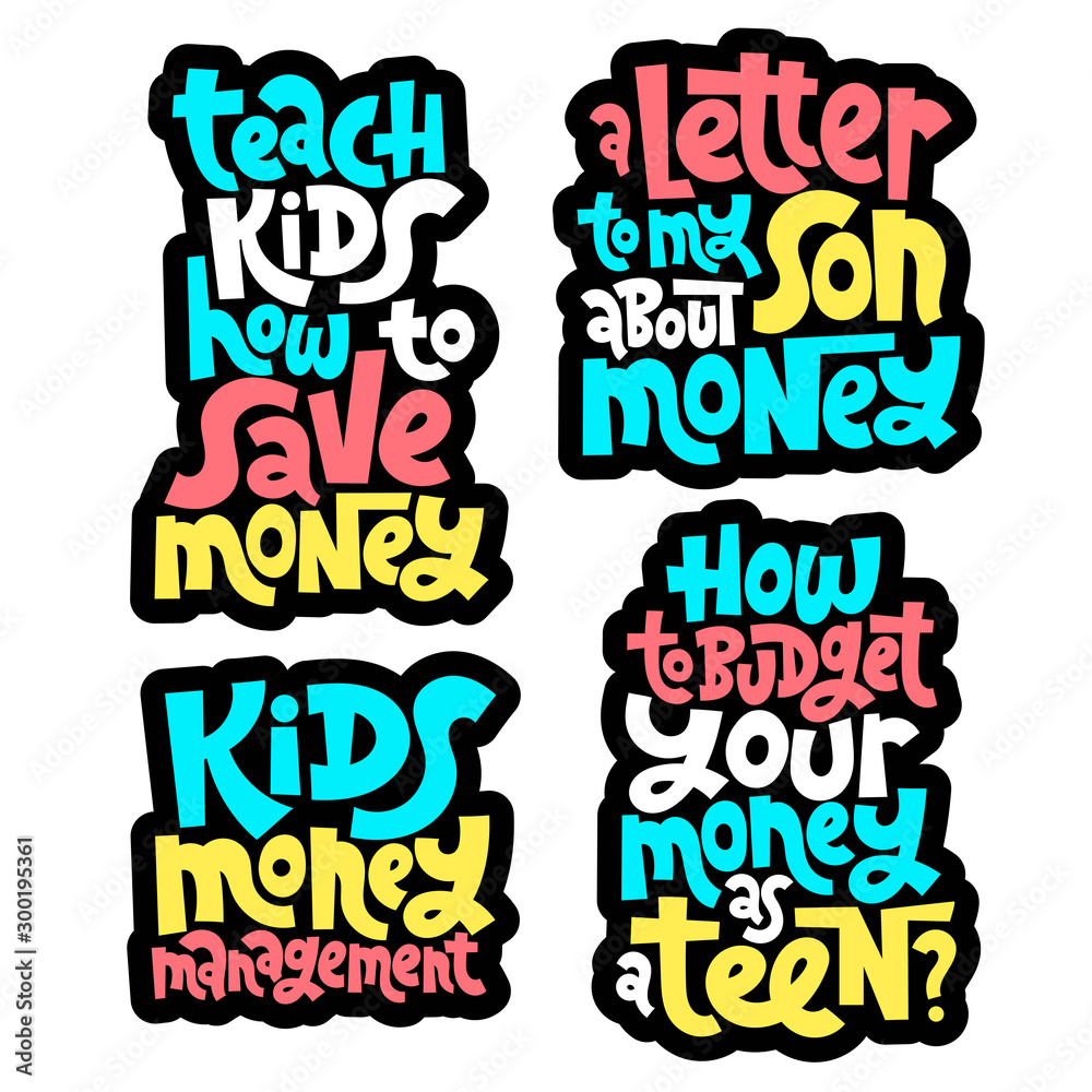 Kid finance lettering Kid finance lettering