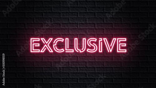 red neon video animation exclusive