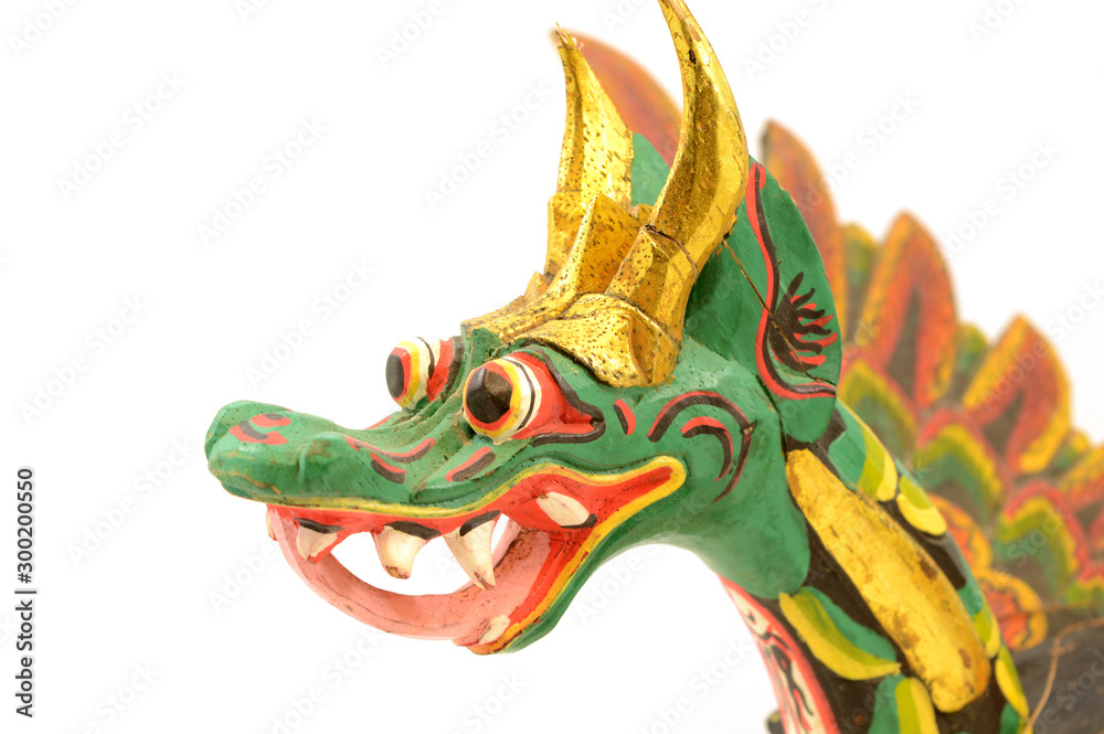 Fototapeta premium Wood Carved Chinese Dragon