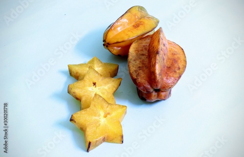 Star fruit or carambola a tropical fruit