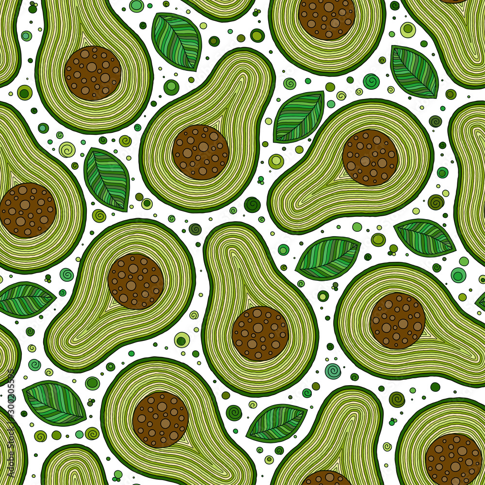 Avocado pattern geometric seamless. Avocado pattern geometric seamless.