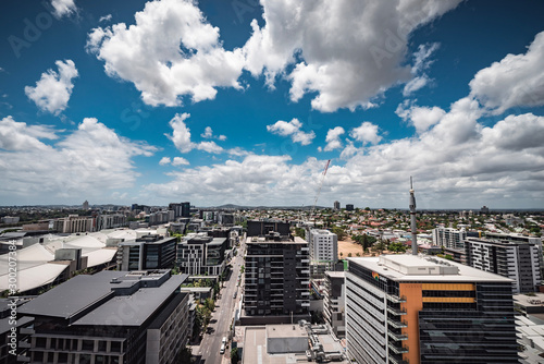 Brisbane aerial view of city © SALTY RIVER