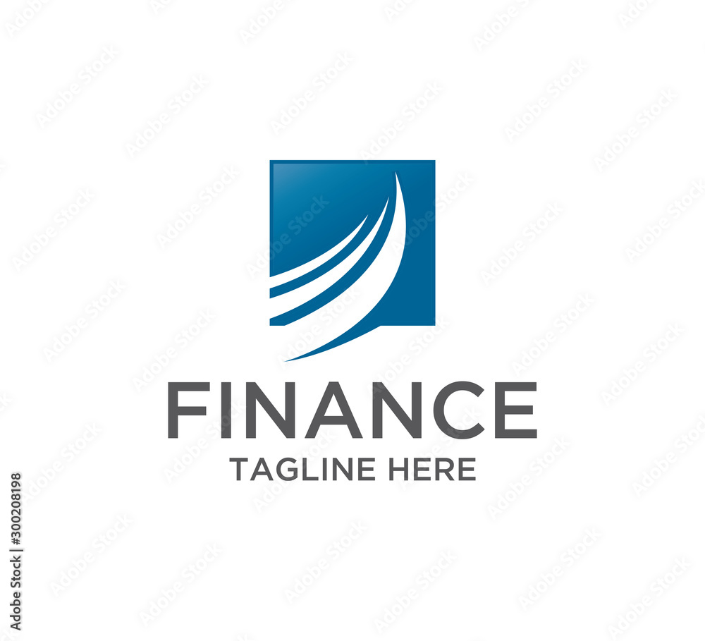 accounting financial logo design concept