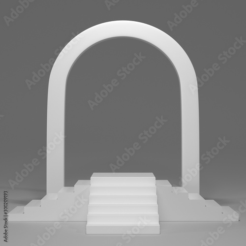 3d render image mock up podium for add product or cosmetic brand.