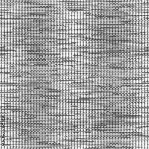 Marled Knit Sweater Texture. Heather Light Gray Marl Melange Seamless Repeat Vector Pattern Swatch. Grey heathered marled jersey fabric.