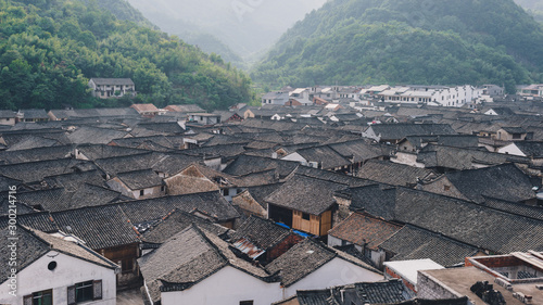Landscape view of Songxi village. Pujang county. China