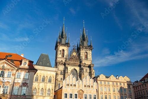 The Church of Mother of God before Tyn, Gothic Architecture and a Dominant Feature of the Old Town Square in Prague