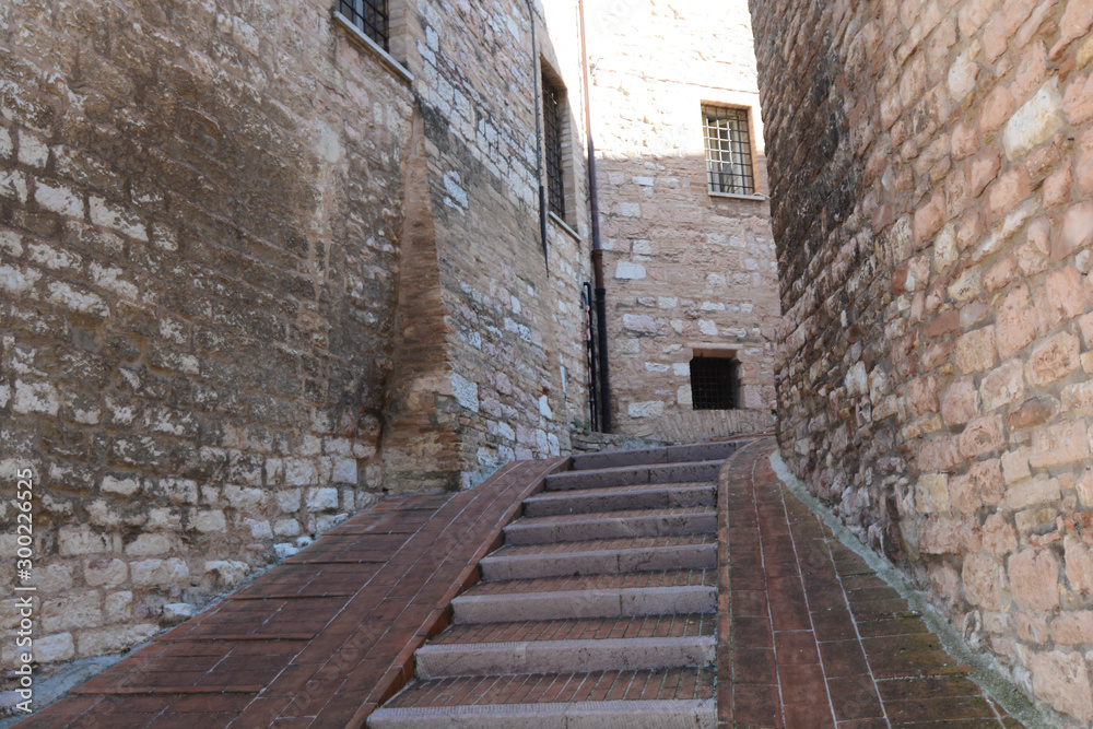 scala centro storico di Assisi