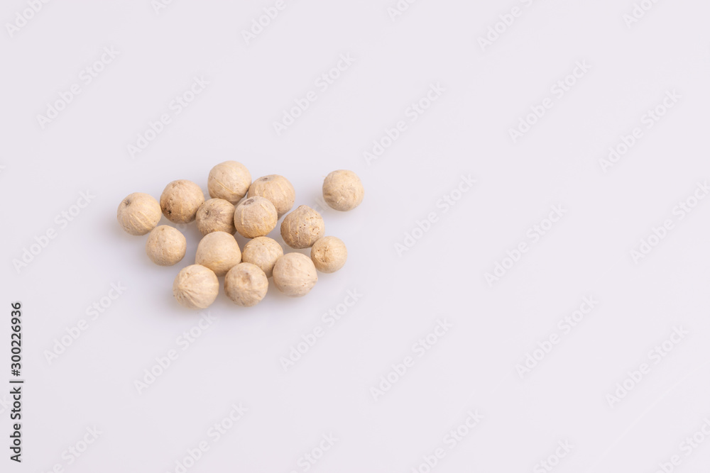 Pepper isolated on white background, soft light, studio shot, copy space. Latin name Pepper isolated on white background, soft light, studio shot, copy space. Latin name