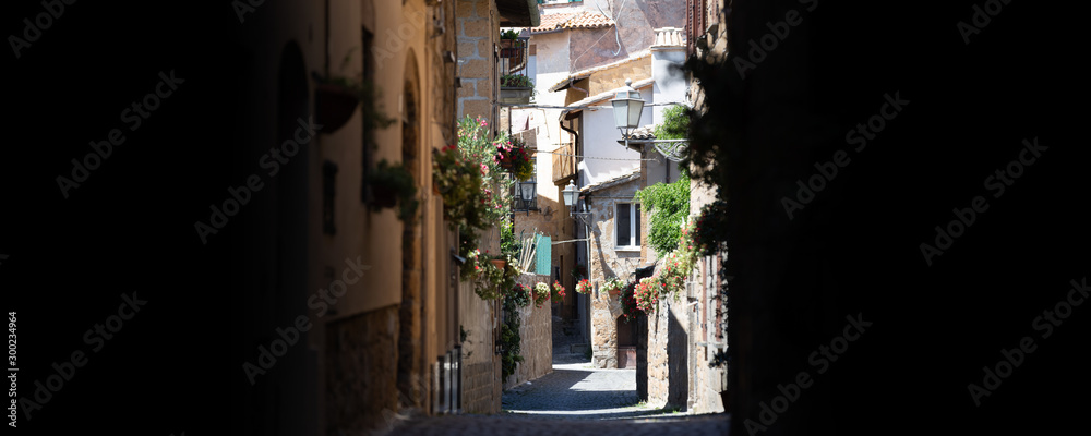 Typical Italian old medieval town