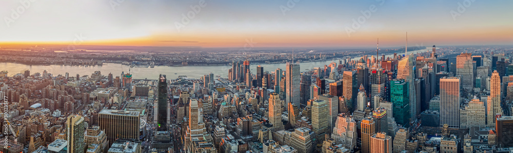 Manhattan skyline - obrazy, fototapety, plakaty 