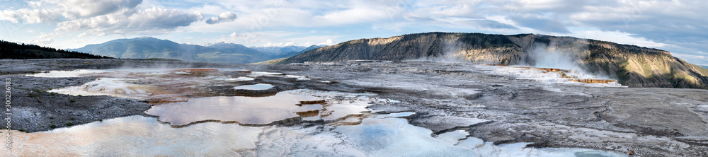 Upper Terrace Mammoth Hot Springs, Yellowstone Upper Terrace Mammoth Hot Springs, Yellowstone