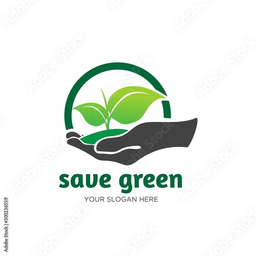 save world green logo designs