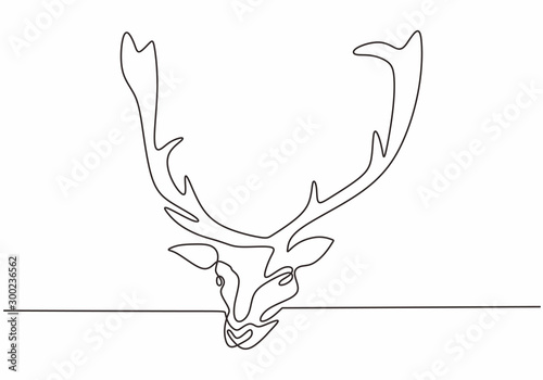 Continuous line drawing of ...