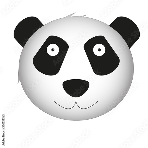 Panda head logo