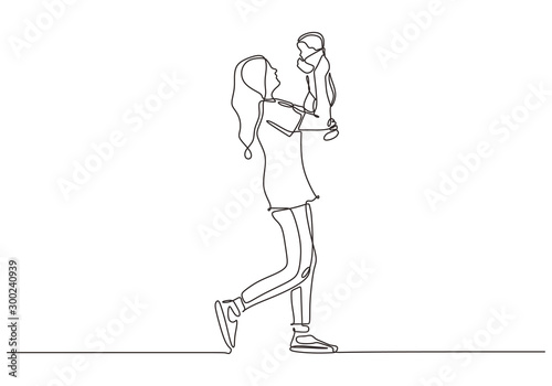 Continuous one line drawing...