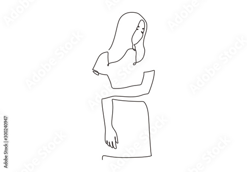 Continuous one line drawing...