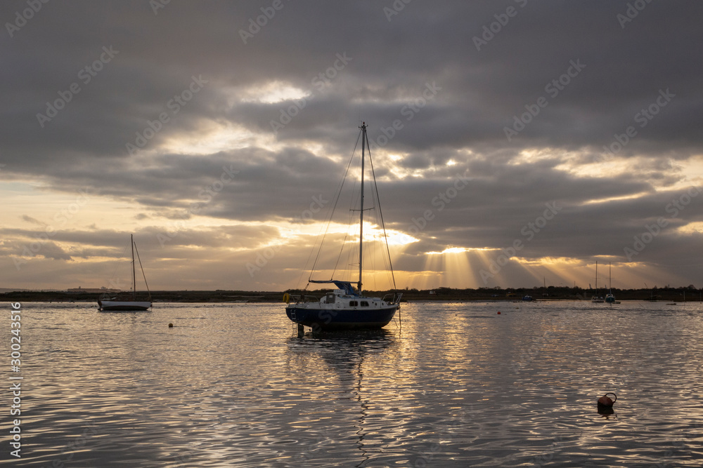 Stormy day at Leigh-on-Sea, Essex, England