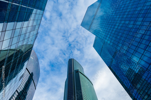 High rise building. Tops of...