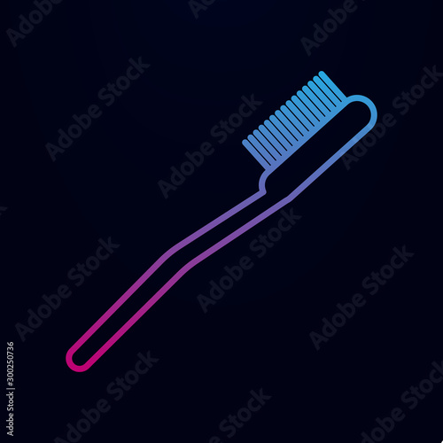 Toothbrush tooth brush nolan icon. Simple thin line, outline vector of bathroom icons for ui and ux, website or mobile application