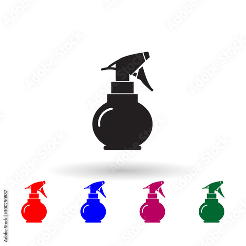 Water spray multi color icon. Simple glyph, flat vector of beauty salon icons for ui and ux, website or mobile application