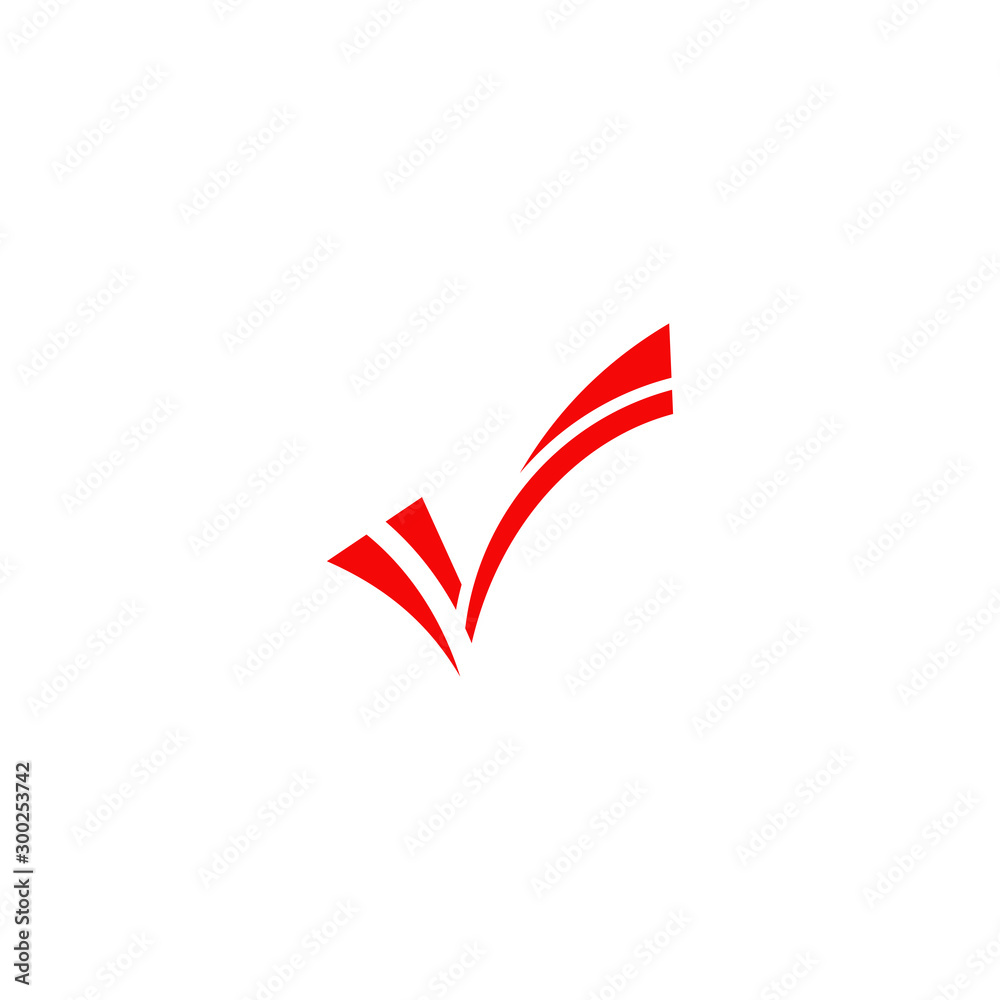 Check mark icon logo design template Check mark icon logo design template