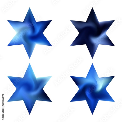 Collection of hexagram colored backgrounds.