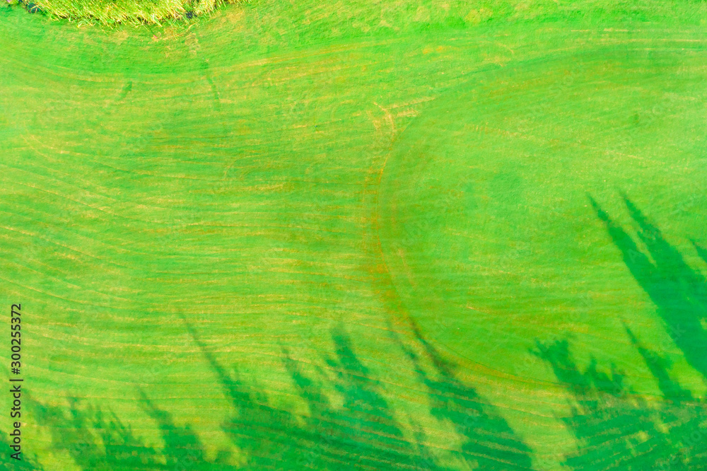 Aerial view of a golf course.green grass background. Aerial view of a golf course.green grass background.