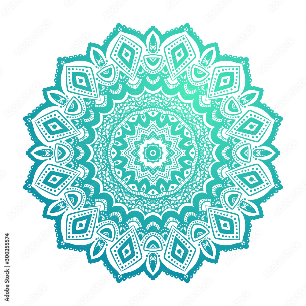 Vector Beautiful Mandala decorative element. Vector Beautiful Mandala decorative element.