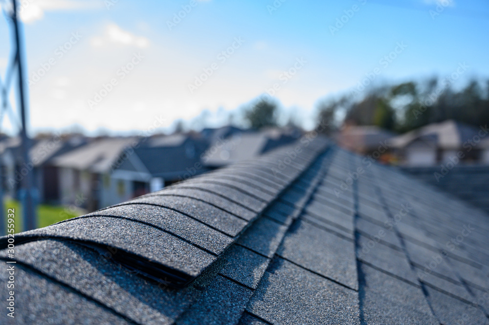 © Lost_in_the_Midwest - Asphalt shingle room with ridge cap © Lost_in_the_Midwest - Asphalt shingle room with ridge cap