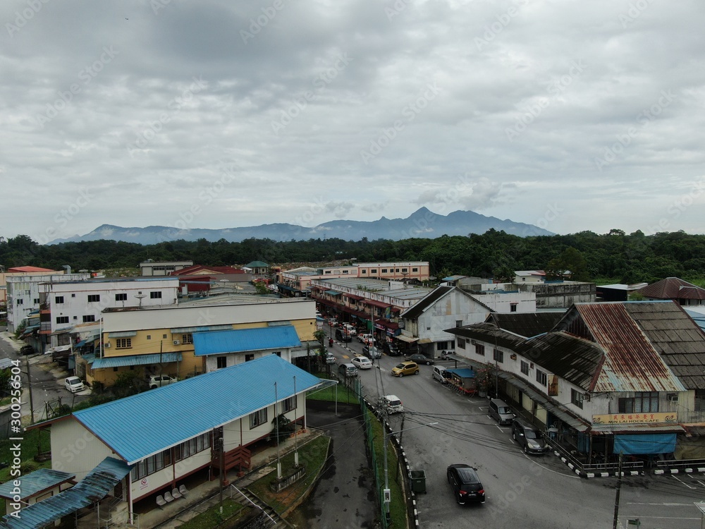 Kuching, Sarawak / Malaysia - October 16 2019: The buildings, landmarks and scenery of the Kuching city, capital of Sarawak, Borneo island