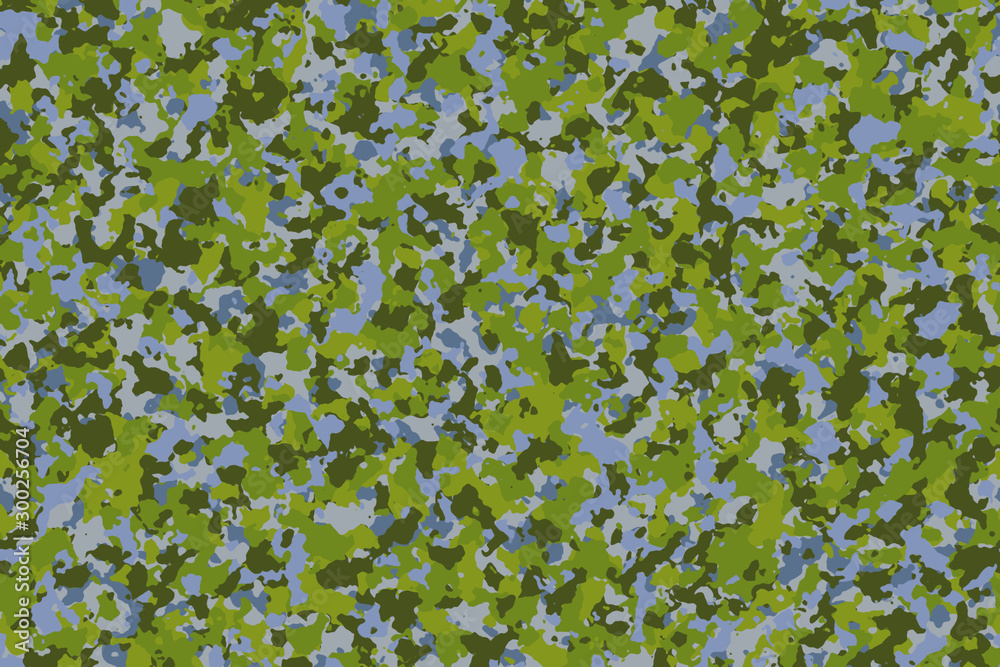 Marquesina Partina City cien Swamp camouflage (Fresh Green - Blue Water). Fashion pattern for use in the  army to camouflage in war or hunting. Including swamp explorers, travelers  and hikers. Inspired by the swamp vector de