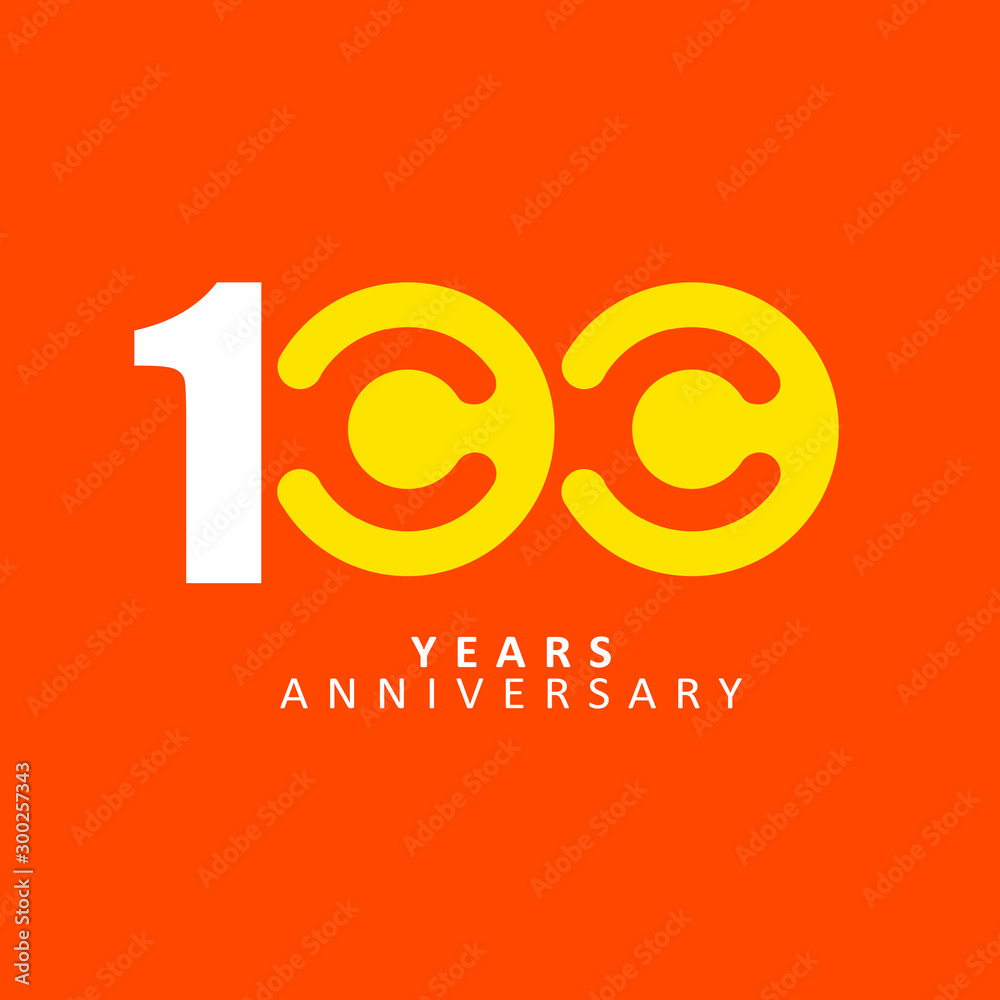 100 Year Anniversary Vector Template Design Illustration 100 Year Anniversary Vector Template Design Illustration