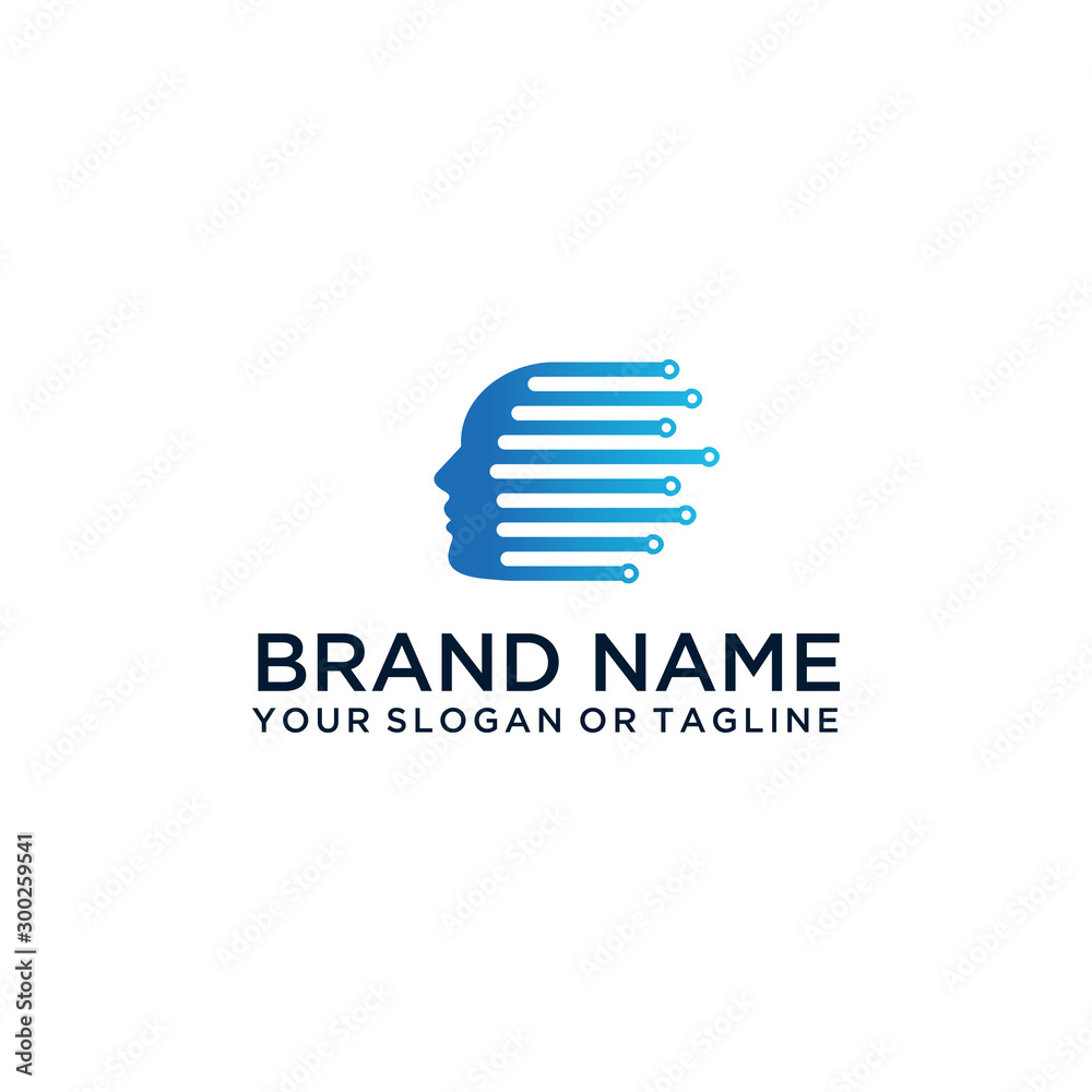 human tech logo design vector human tech logo design vector