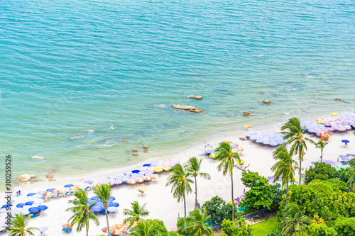 Beautiful landscape and cityscape in hua hin city around sea ocean bay photo