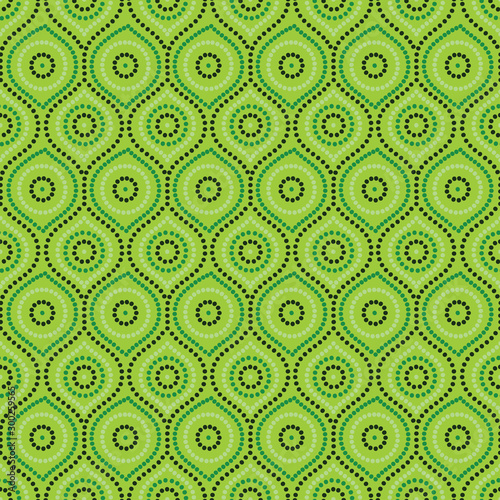 Abstract Aboriginal dot painting in vector format