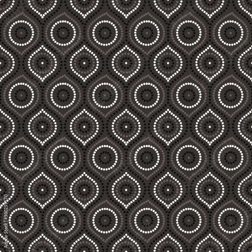 Abstract Aboriginal dot painting in vector format
