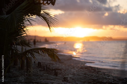 sunset on beach