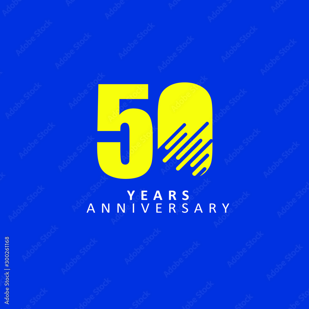 Fototapeta premium 50 Year Anniversary Vector Template Design Illustration