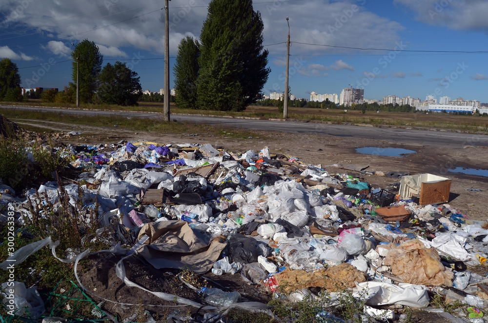 custom made wallpaper toronto digitalEcology of Ukraine. Nature near Ukrainian capital.Environmental contamination. Illegal junk dump. Near Kiev, Ukraine