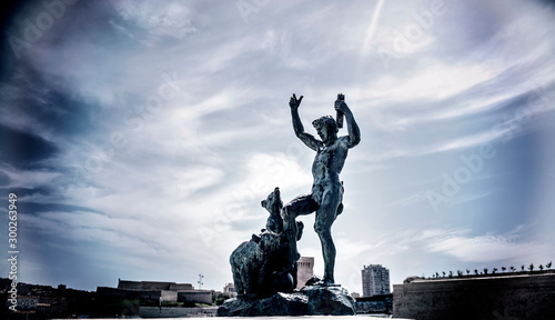 monument to peter the great in moscow russia