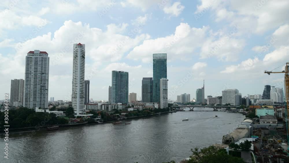 Bangkok-Thailand, circa : timelapse Bangkok city skyline in Thailand Bangkok-Thailand, circa : timelapse Bangkok city skyline in Thailand