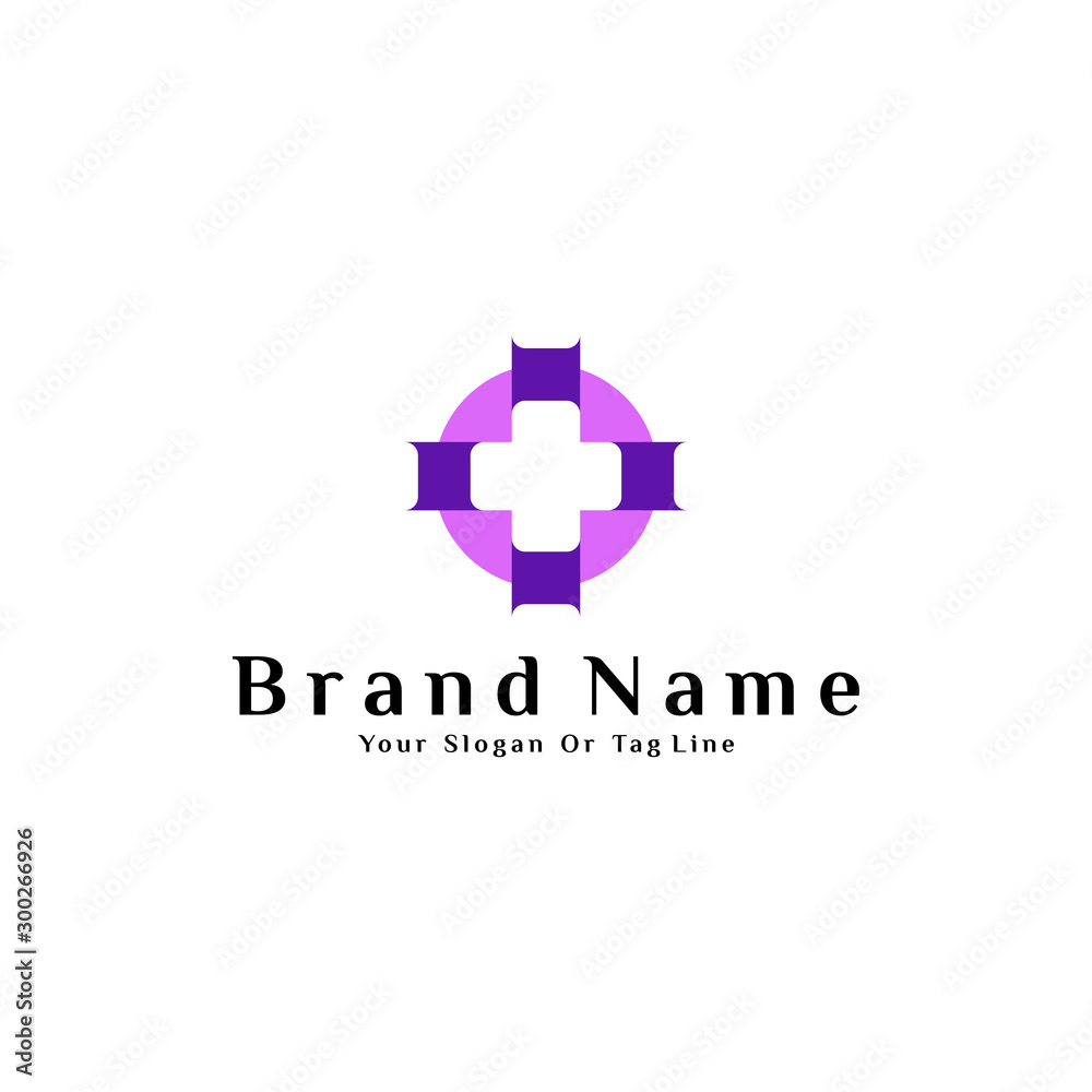 Fototapeta premium Plus vector template design with full color style