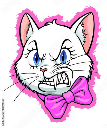 Angry glamour kitty